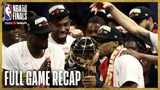 RAPTORS vs WARRIORS  Toronto Wins First NBA Championship  NBA Finals Game 6 [upl. by Mcallister]