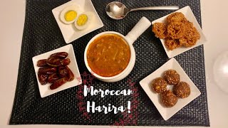 How to make traditional Moroccan Harira Easy soup recipe [upl. by Racso]