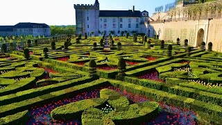 Very nice garden Villandry France Chateau de Villandry [upl. by Aynek902]