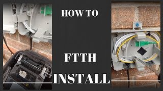 HOW TO INSTALL FTTH  Fiber to the home [upl. by Majka4]