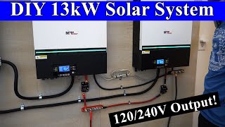 DIY 13kW 48V Offgrid Solar System How to build it from scratch [upl. by Laine]