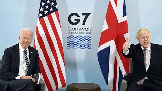 In full Joe Biden meets Boris Johnson in Cornwall ahead of G7 summit [upl. by Miyasawa]