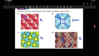 Bab 5 part 5 Matematik Tingkatan 5 kssm 5 4 Teselasi [upl. by Auqinehs]