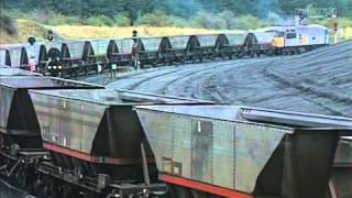 Merry Go Round  trains discharge coal at power station [upl. by Wilkie918]