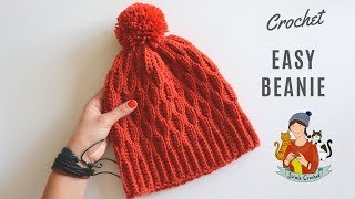 Crochet Beginner Friendly Beanie  Hat [upl. by Menard27]