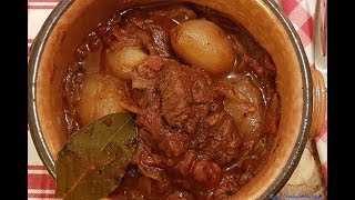 Stifado  Greek Beef Stew  Μοσχαράκι Στιφάδο [upl. by Hillery]