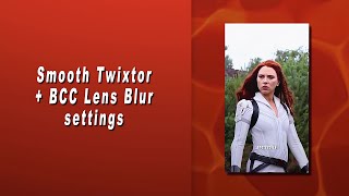 Smooth Twixtor  BCC Lens Blur  After Effects [upl. by Anhaj421]