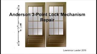 Anderson Door Lock 3 latching Mechanism repair L Lueder [upl. by Tilney653]