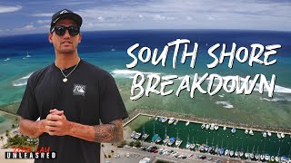 TOWN SURF SPOTS EXPLAINED  South Shore Oahu [upl. by Lahcear356]