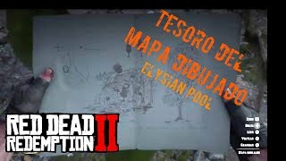 Tesoro del Mapa Dibujado de Elysian pool RED DEAD REDEMPTION 2 [upl. by Fesoy899]