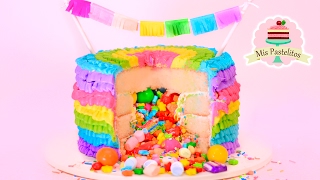 PASTEL PIÑATA CON CRAFTINGEEK  MIS PASTELITOS [upl. by Lehcnom]