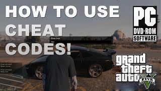 GTA 5 PC  How to Use Cheat Codes Tutorial [upl. by Tiram]