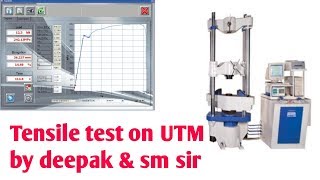 Tension test on UTM [upl. by Routh885]