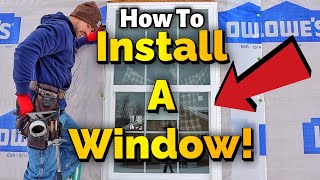 How To Install A Window  New Construction [upl. by Novanod]