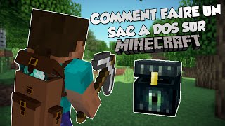 COMMENT FAIRE UN SAC A DOS  MinecraftTutoriel1 [upl. by Ahsiekal]