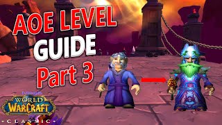 WoW Classic  How to AOE Level a Mage FAST Alliance 2232 [upl. by Ashla]