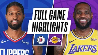 CLIPPERS at LAKERS  FULL GAME HIGHLIGHTS  December 22 2020 [upl. by Trebornhoj]