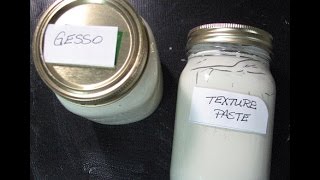 Homemade Gesso and Texture Paste [upl. by Kendall949]