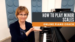 How to Play Minor Scales Piano Tutorial [upl. by Adnarb]