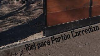 Instalación de riel para portón corredizo [upl. by Anila]