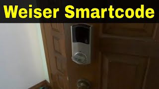 How To Change Batteries On A Weiser Smartcode LockTutorial [upl. by Anirres]