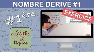 EXERCICE  Calculer le nombre dérivé Niv1  Première [upl. by Winonah]