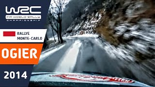 OGIER onboard Rallye MonteCarlo 2014 VW Polo R WRC Stage 4 Slippy Ice and Snow quotLa Glacequot [upl. by Stranger]