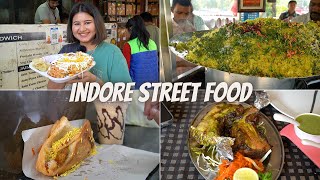 Indore Street Food Part 3  Usal Pohe Madhuram Sandwich Nafees Restaurant amp More [upl. by Ecirtnahs]