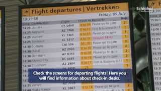 Directions for departure from Amsterdam Airport Schiphol nontransfer [upl. by Roana]