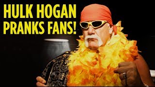 Hulk Hogan Pranks Fans Disguised as Wax Figure [upl. by Rogovy651]