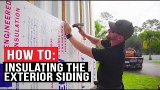 How to Exterior Insulation amp Cedar Siding [upl. by Ytiak331]