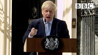 Boris Johnsons first speech as Prime Minister  FULL SPEECH  BBC [upl. by Noimad394]