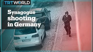 Gunman livestreamed attack outside German synagogue [upl. by Anon]