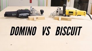 Biscuit Joiner vs Festool Domino [upl. by Hanikahs406]