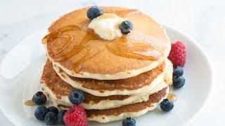 Easy Fluffy Pancakes Recipe  How to Make Pancakes from Scratch [upl. by Oirasan]