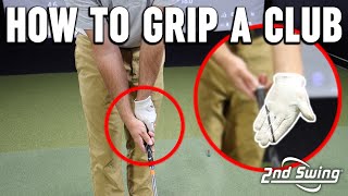 How To Correctly Grip a Golf Club  Neutral Strong amp Weak Grip Comparison [upl. by Enenstein]