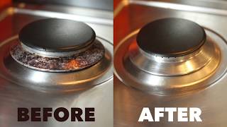 HOW TO CLEAN EASILY a GAS STOVE [upl. by Harvard]