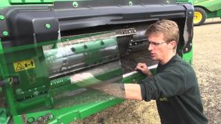 COMBINE FEEDER HOUSE AND HEADER JohnDeere explained [upl. by Merrell791]