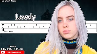 Billie Eilish amp Khalid  lovely Guitar Tutorial [upl. by Hope592]