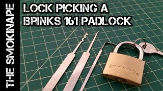 Lock Picking  Brinks 161 Padlock  TheSmokinApe [upl. by Aldas]