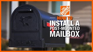 How to Install a Mailbox  The Home Depot [upl. by Relyuhcs]