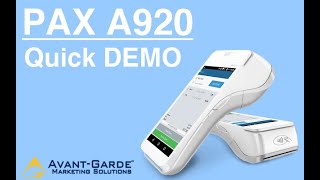 Pax A920 Smart Terminal  Quick Sale [upl. by Tye]