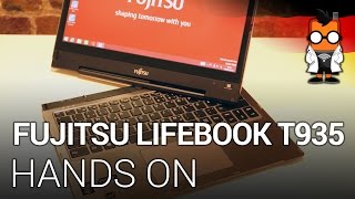 Fujitsu Lifebook T935 2in1 Ultrabook Hands On [upl. by Ailalue]