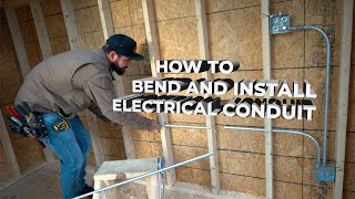 How to bend and install electrical conduit [upl. by Hanford]