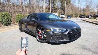 2021 Audi R8 V10 RWD Start Up Exhaust Test Drive and Review [upl. by Elleinwad]