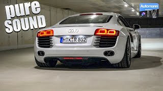 Audi R8 V8 430hp  pure SOUND 60FPS [upl. by Noryk]