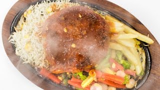 Veg Sizzler Recipe  Best Indian Restaurant Style Vegetable Aloo Tikki Sizzler Recipes Veg [upl. by Oetam645]