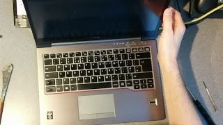 Fujitsu LifeBook U745  How to replace the keyboard [upl. by Niro]