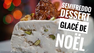 Buche glacée de Noël facile Semifreddo ou Parfait [upl. by Ahsas]