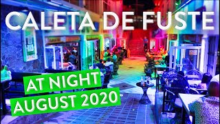 Caleta de Fuste Nightlife  August 2020  Bars Restaurants amp Entertainment [upl. by Ogaitnas]